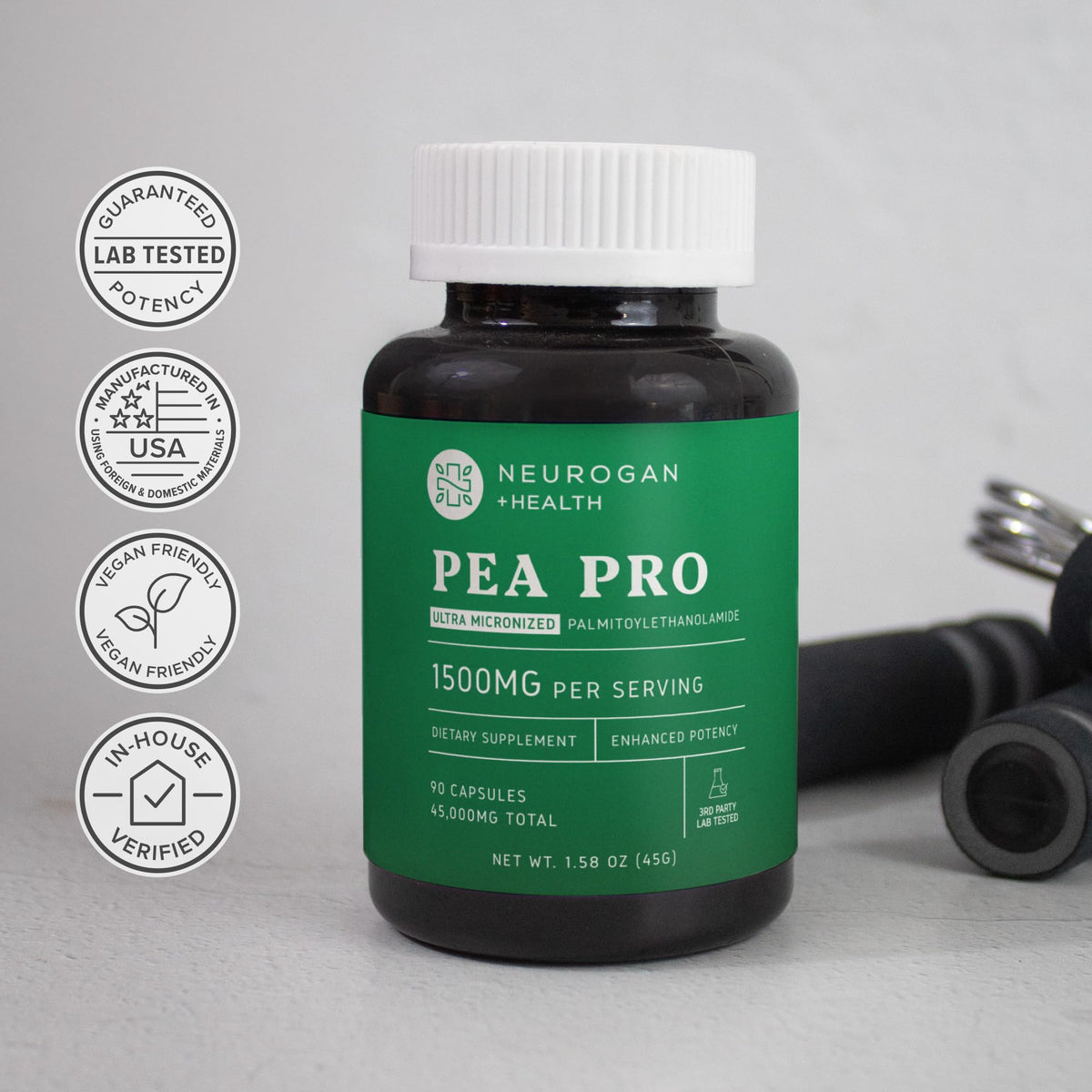 Neurogan Palmitoylethanolamide Pea Supplement 1500mg - 90 Ct