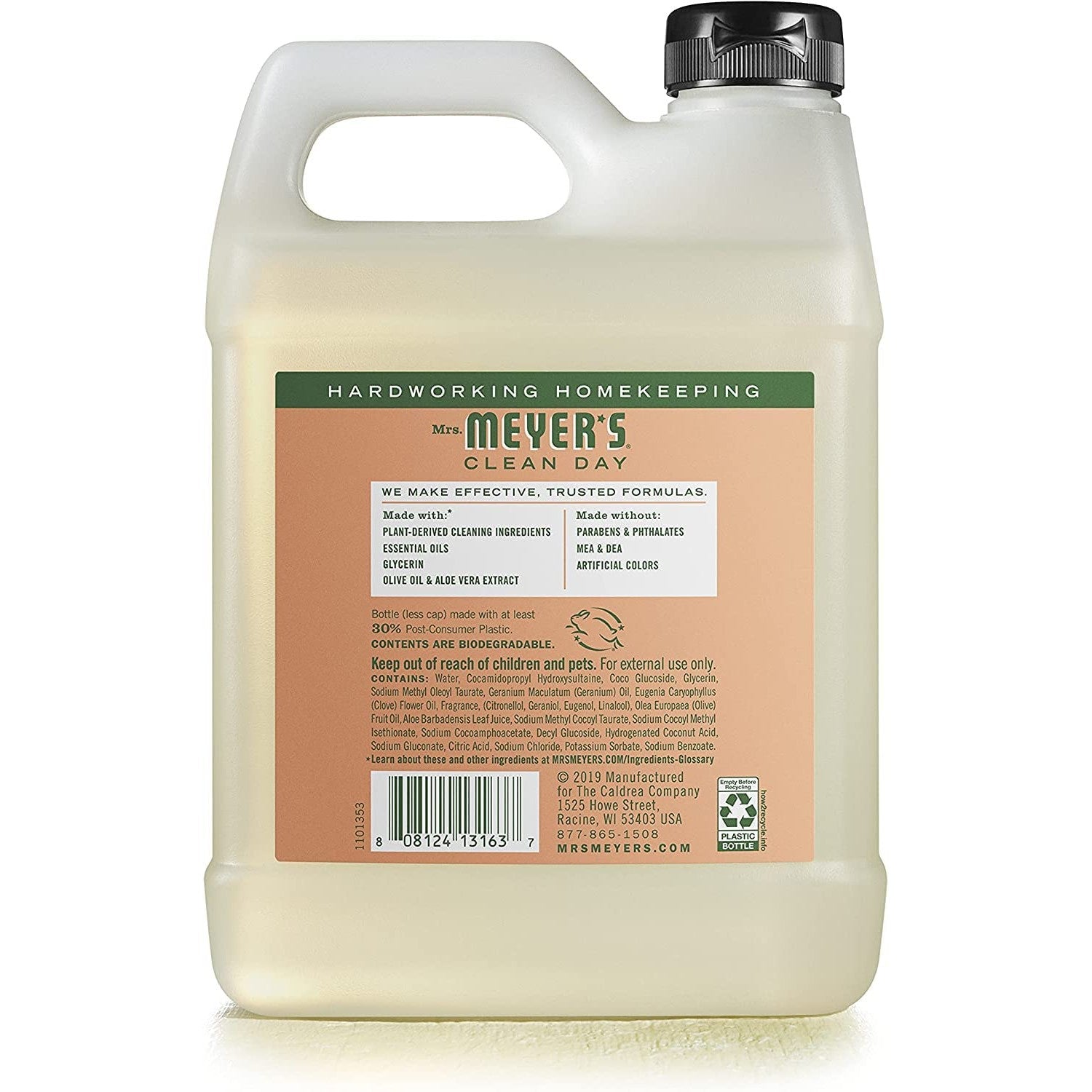 Buy now MRS. MEYER'S CLEAN DAY Hand Soap Refill, Made with Essential Oils, Geranium, 33 Fl. Oz (Pack Of 2) at indiglob india