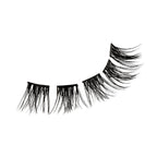 Kiss Impress Falsies Press On Self Adhesive Eyelashes, 12mm-14mm Glam Volume Press On Lashes, Black, No Glue Needed, Invisible Band, 20 Lash Clusters & Non-Stick Applicator - Spiky