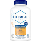 Citracal Slow Release- Calcium 1200 mg with Vitamin D3, Magnesium, Calcium Supplement, Bone Health Support, Take Once Daily Caplet, 185 Count