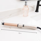 Remington Shine Therapy Curling Wand, 1 Inch, Argan Oil & Keratin | Argan Oil and Keratin infused, Straight Barrel for Loose Waves, Includes Heat Glove, Ceramic Technology for Smooth Shine
