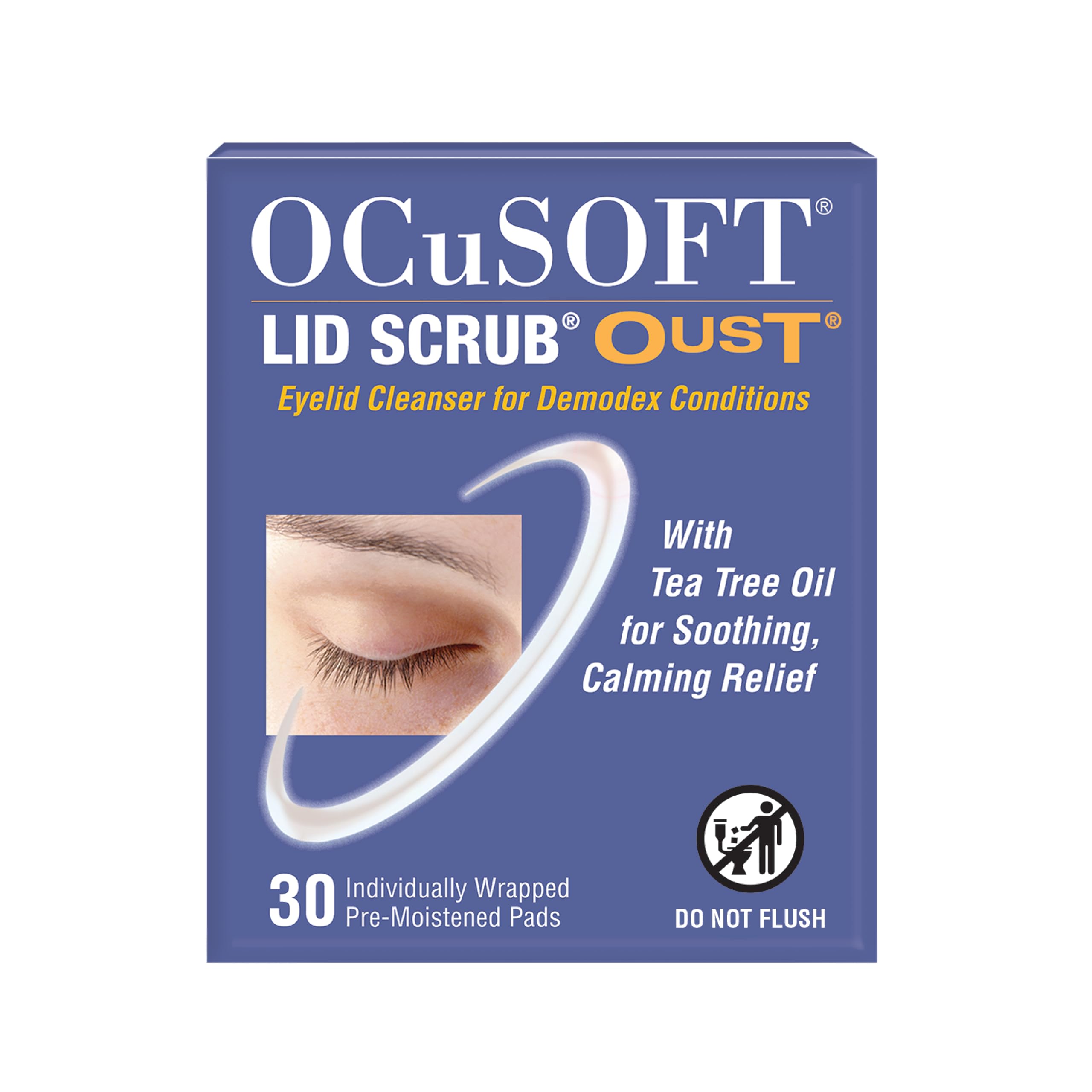 Buy now OCUSOFT LID SCRUB OUST CLEANSER PADS - 30/CTN at indiglob india