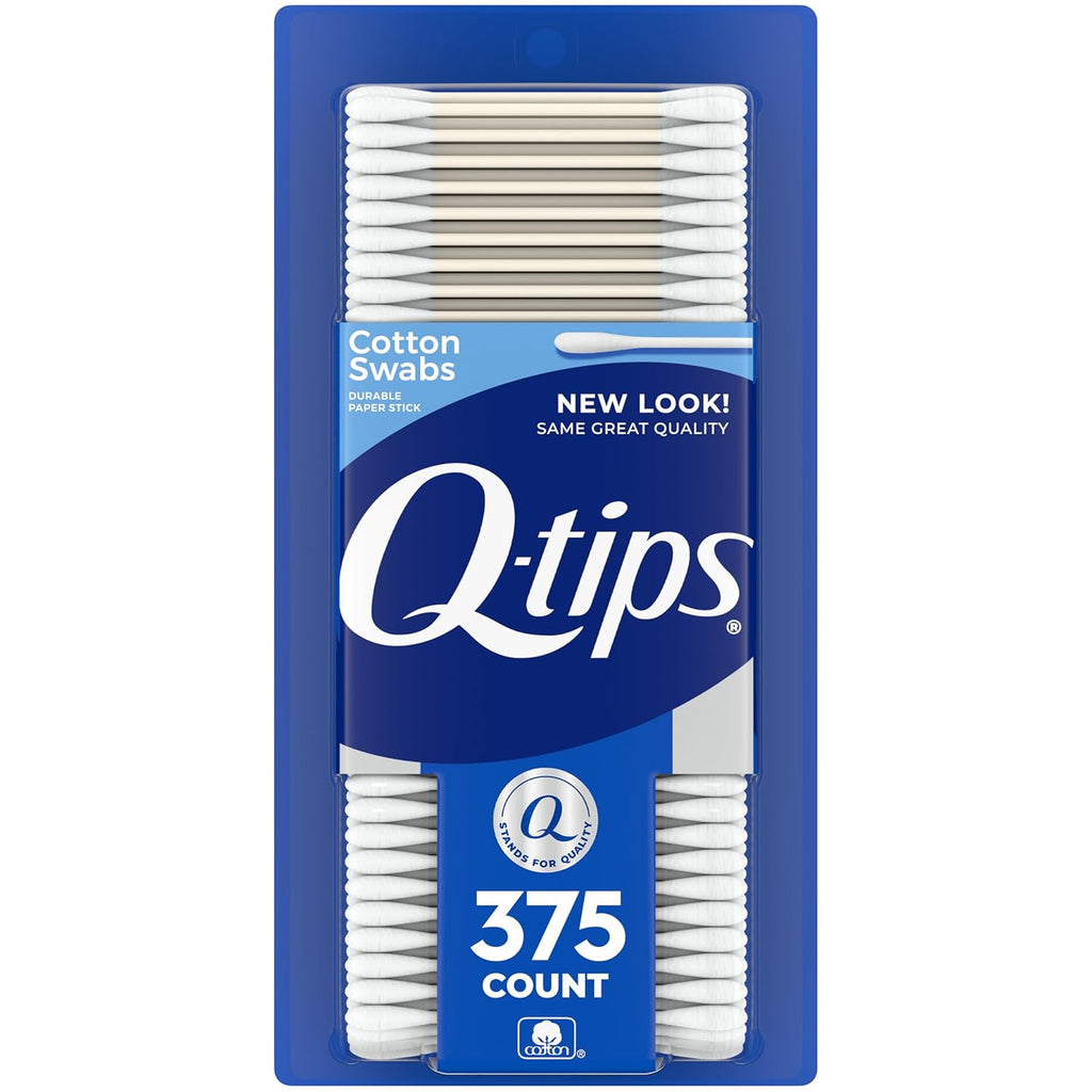 Buy now Q-tips Cotton Swabs, Original, For Home, First Aid and Beauty, 100% Cotton, 375 Count at indiglob india