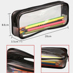 BlingKingdom 2PCS Clear Cases with Zipper, Makeup Brush Bag for Traveling