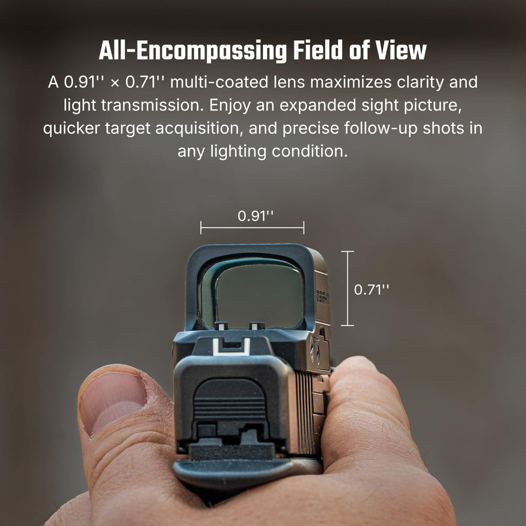 OSIGHT XE AMRS Enclosed Red Dot Sight, 2/6 & 32 MOA Multi-Reticle