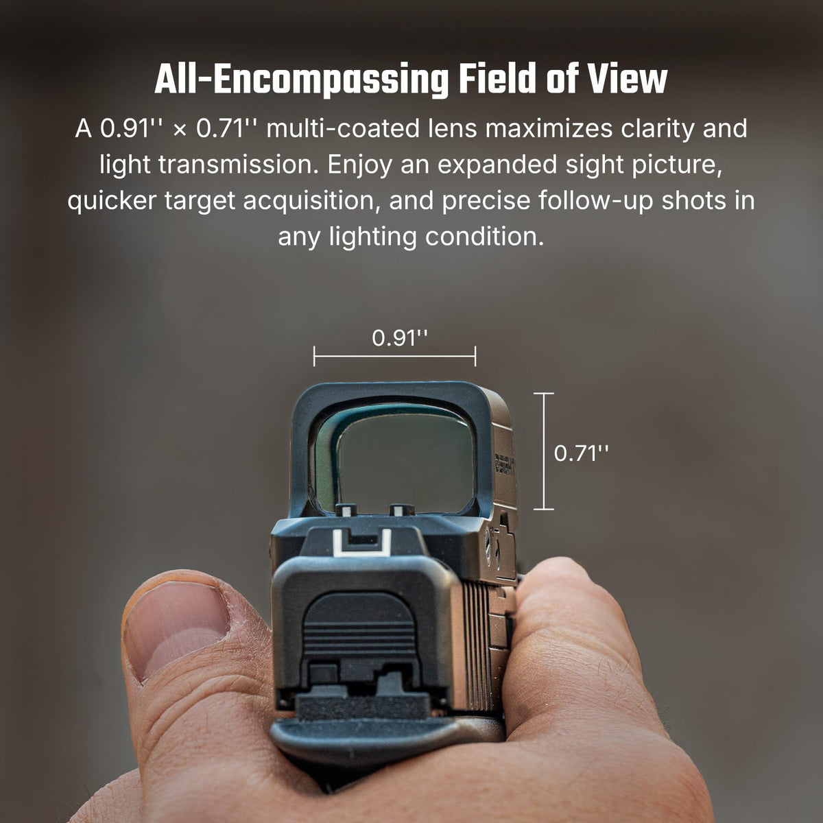 OSIGHT XE AMRS Enclosed Red Dot Sight, 2/6 & 32 MOA Multi-Reticle