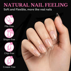 Experience authentic beauty with these 600 pcs medium almond soft gel nail tips. File-free, shape-free, chip-free design for a natural feel.