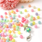 Buy now ToBeIT Color Beads Acrylic Round Beads Pastel Round Bead for DIY Necklace, Bracelet, Earring Jewelry Making (8mm-770pcs) at indiglob india