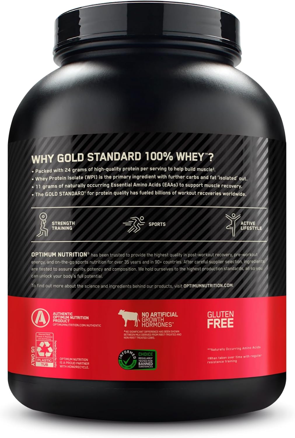 Buy now Optimum Nutrition Gold Standard 100% Whey Protein Powder, Vanilla Ice Cream, 5 Pound (Packaging May Vary) at indiglob india