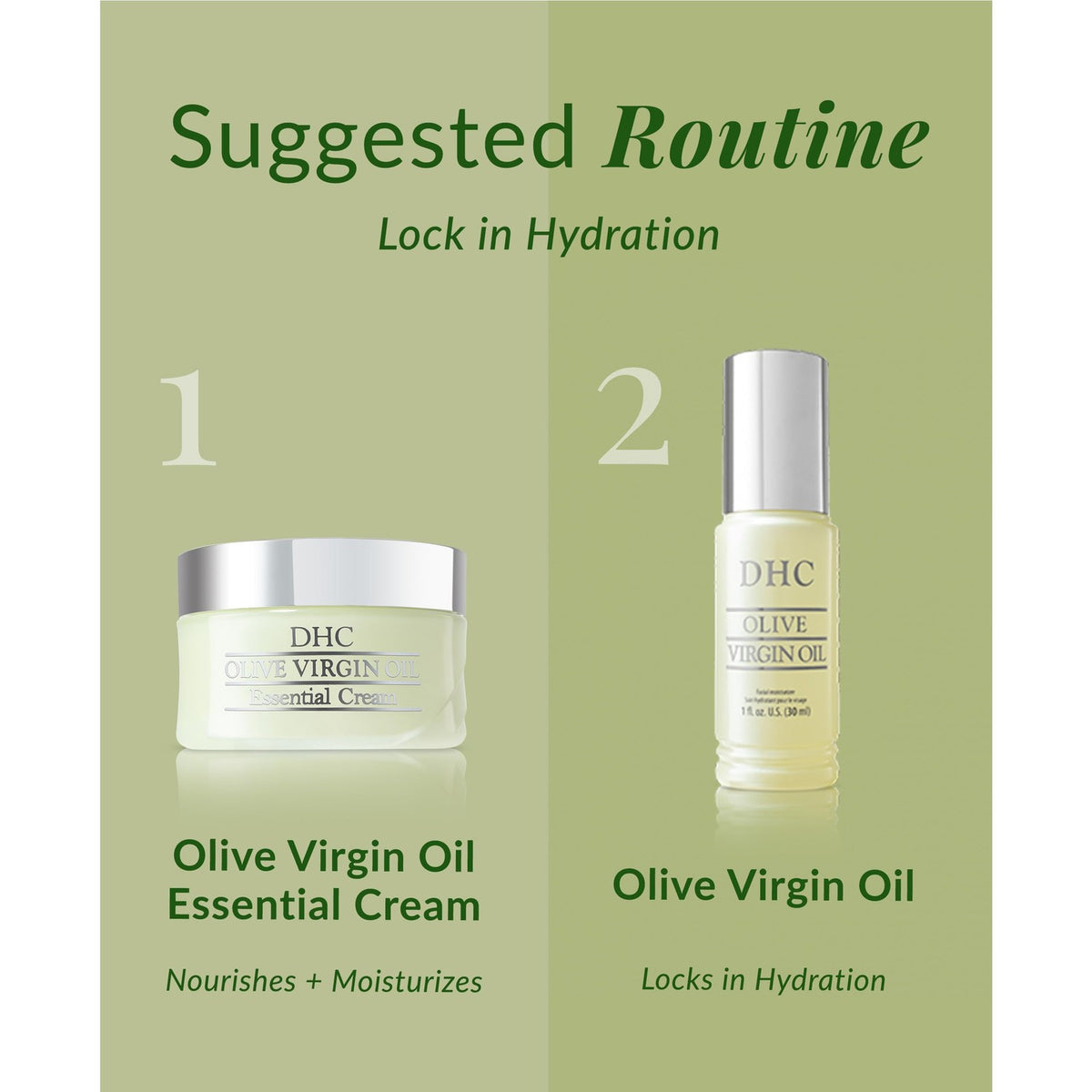 DHC Olive Virgin Oil Essential Cream, Ultra-Rich Skin Barrier Cream, 1.7 oz