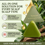 yoracare Korean Scalp Revival Bar, Rosemary Triangle Regrowth Shampoo Bar, Deep Hydrating Scalp,Strengthening & Thinning Hair, Gentle Hydrating Solid Shampoo