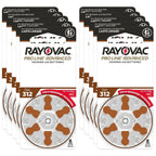 Rayovac Proline Advanced Hearing Aid Batteries | Size 312 | World's Longest Lasting Battery | Child-Resistant Packaging (60)