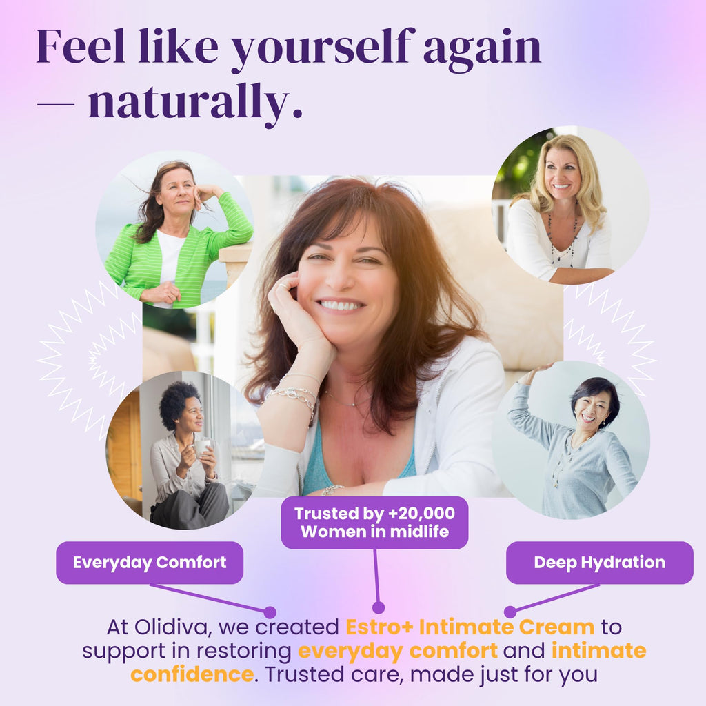 Bioidentical Estriol Cream for Women - Intimate Moisturizing Cream for Women - Menopause Relief for Vaginal Dryness & Vulva Itch – 50g / 1.76 oz (3 Month Supply)