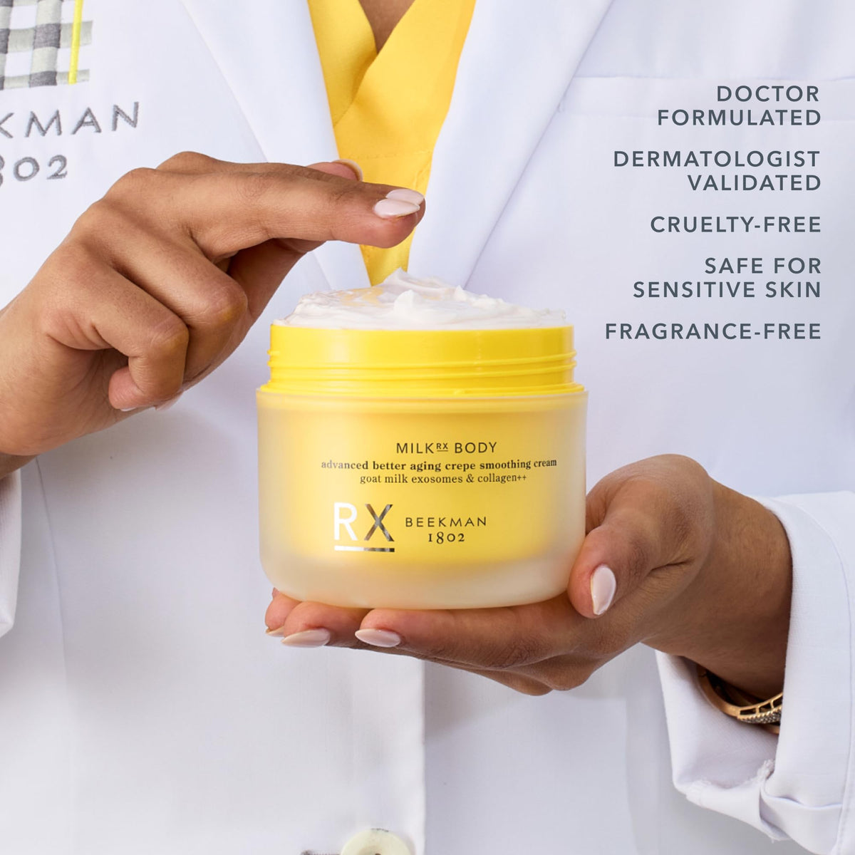 Beekman 1802 Milk RX Better Aging Body Crepe Smoothing Cream, 6 fl oz