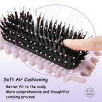 1 PCS Curly Hair Brush, Curl Defining Brush (Purple) | Curly Hair to Reduce Pulling