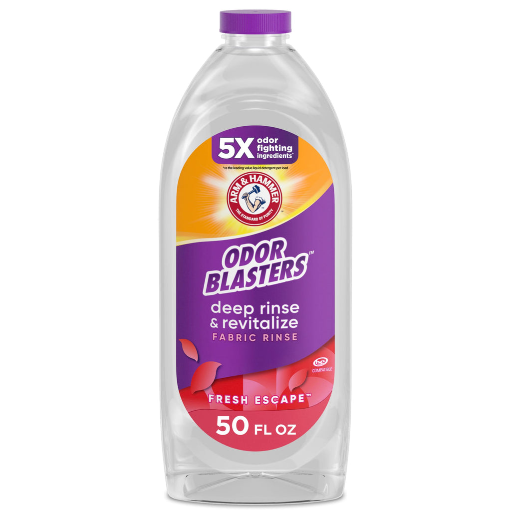 ARM & HAMMER Odor Blasters Fabric Rinse, Fresh Escape Scent, 50 Fl Oz
