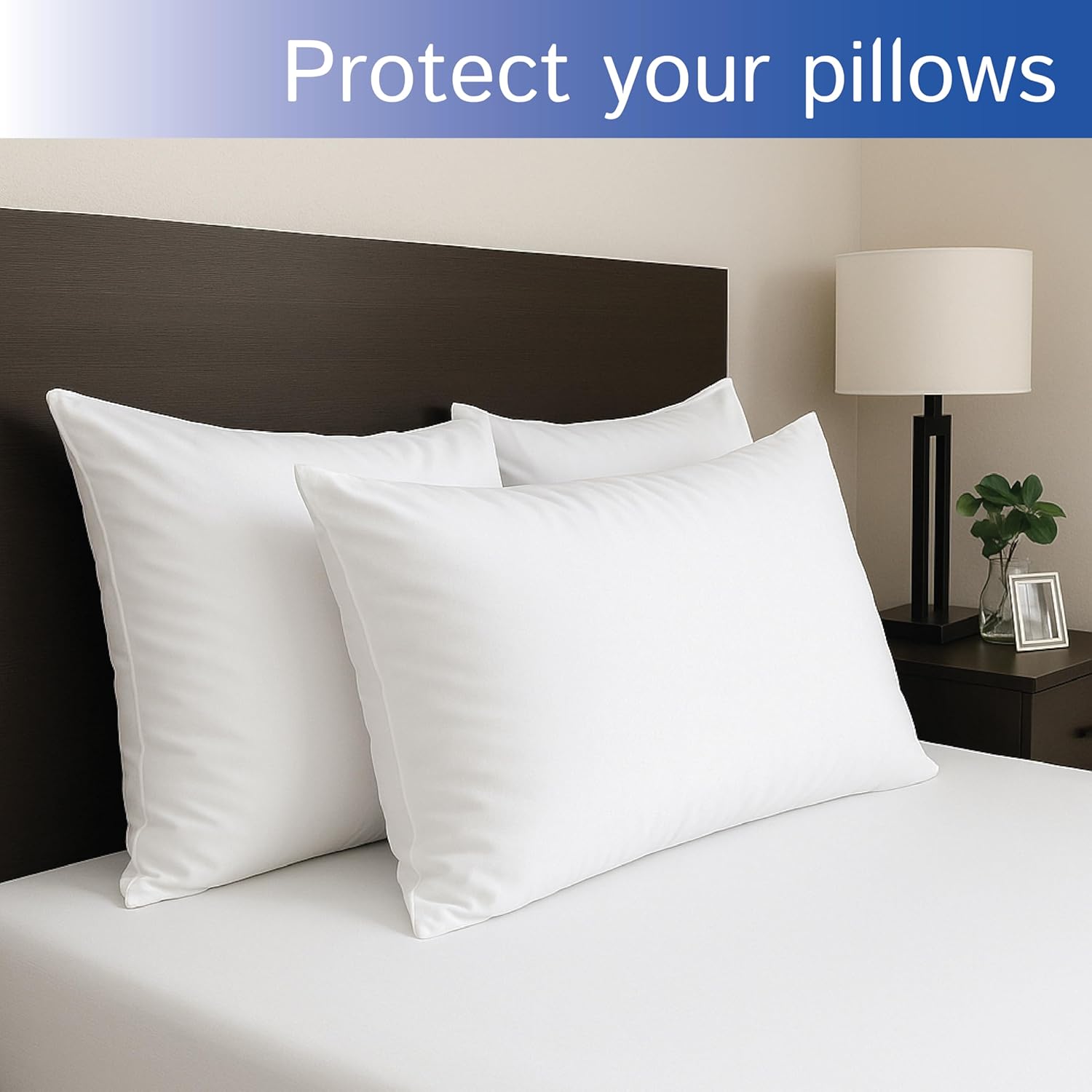 Buy now Four Seasons Essentials Waterproof King Pillow Protectors (Set of 2) – Zippered Pillow Cover Hypoallergenic Dust Allergy Proof Encasement at indiglob india
