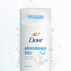 Dove Deodorant Stick Sensitive Aluminum Free 2.4 oz | For sensitive skin, Helps stop odor & stay fresh, With prebiotic glycerin, aluminum-free