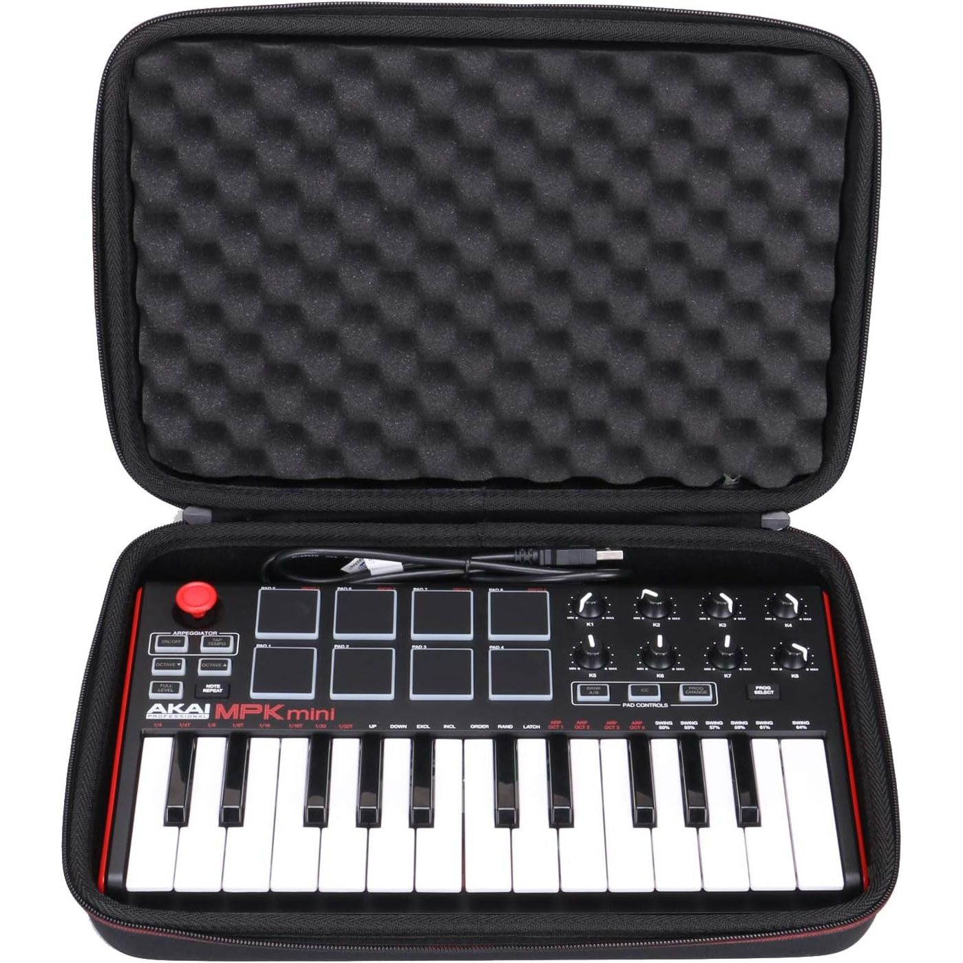 Buy now LTGEM Case Compatible with Akai Professional MPK Mini MK3 / MPK Mini Play MK3 25 Key USB MIDI Keyboard Controller, Black+Gray(Case Only) Black at indiglob india