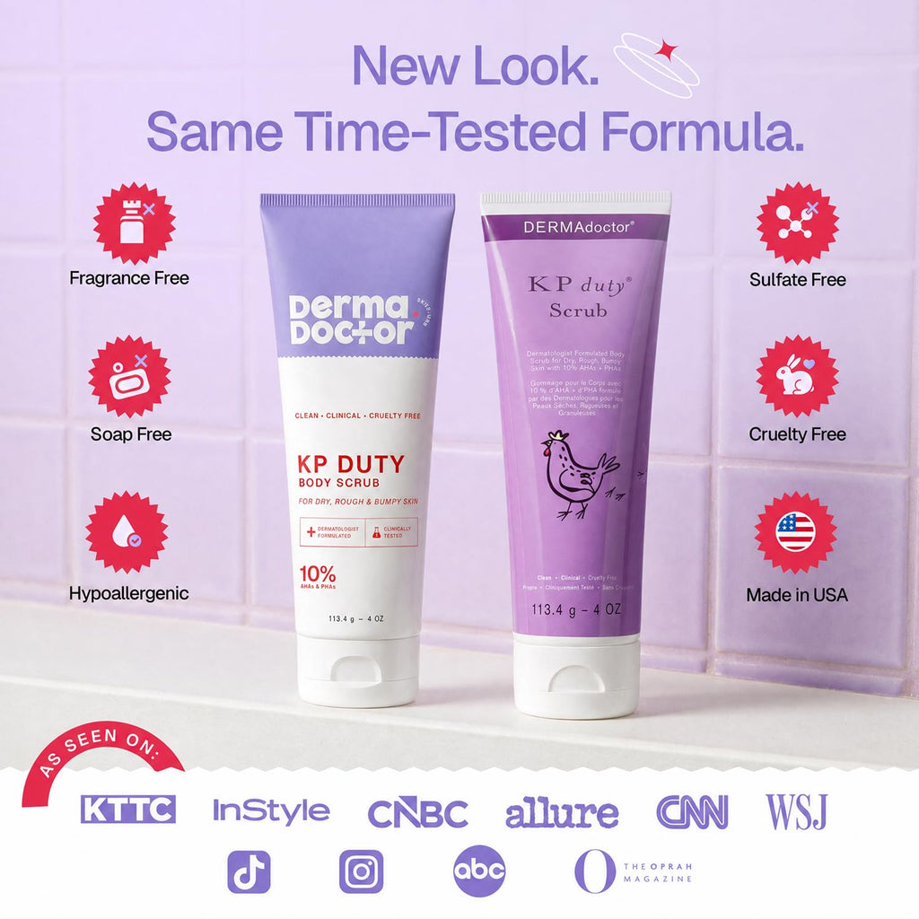 DERMAdoctor KP Bump Eraser Body Scrub, 10% AHAs + PHAs, Rough & Bumpy Skin