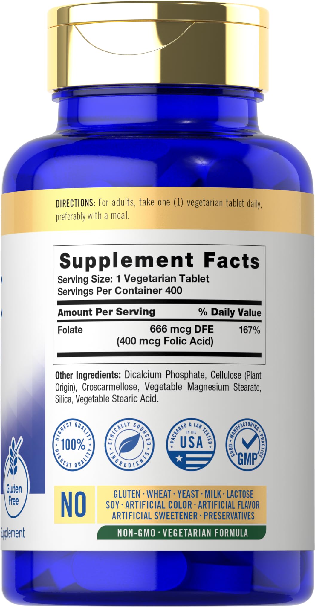 Carlyle Folic Acid 400 mcg | 400 Tablets