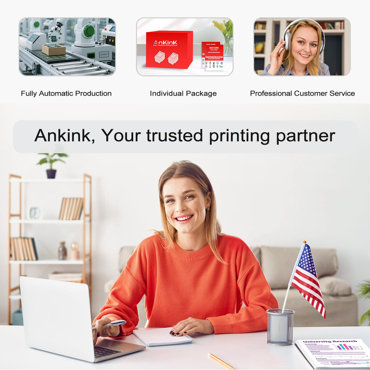 Ankink 275XL Black Ink Cartridge Replacement for Canon PG 275 PG275 XL
