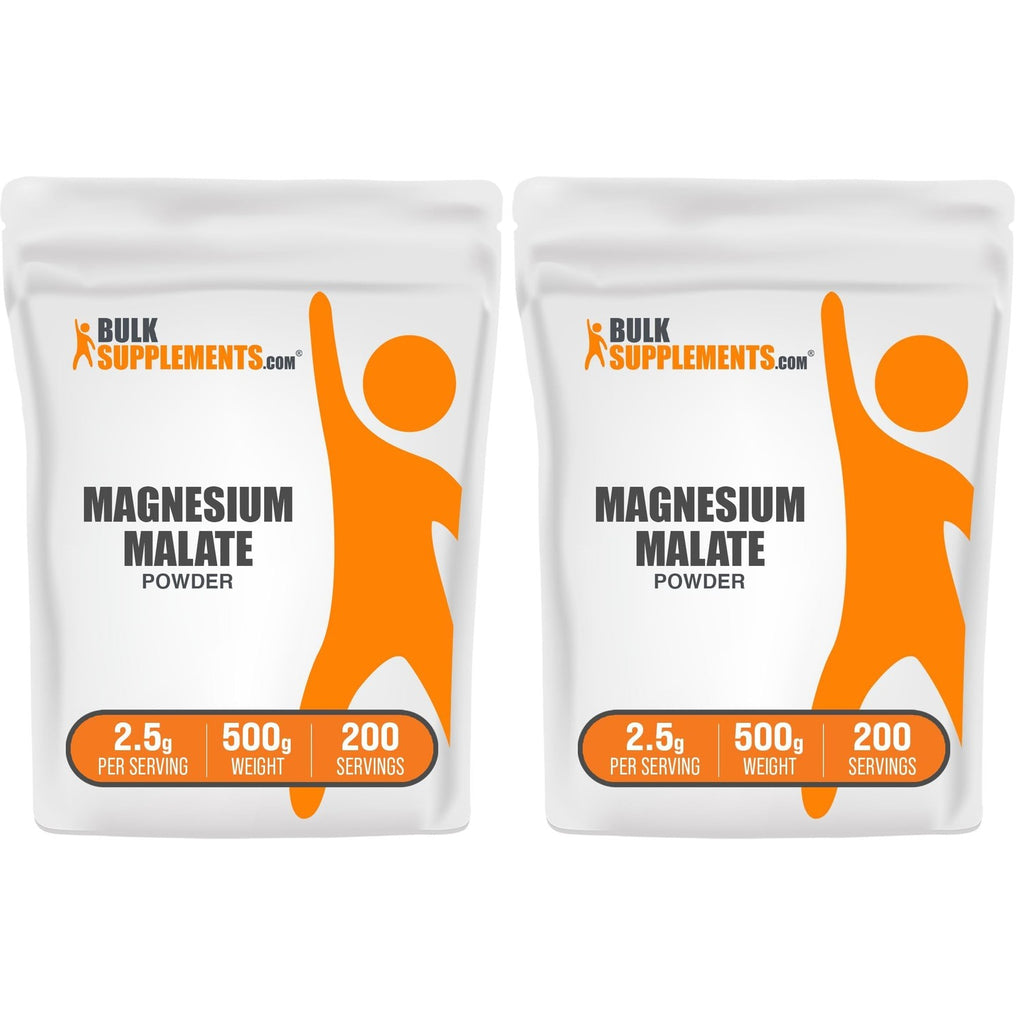 BulkSupplements.com Magnesium Malate Powder - Magnesium Supplements, High Bioavailabilty - Unflavored & Gluten Free, 2.5g per Serving, 1kg (2.2 lbs) (Pack of 1)