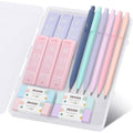 SKYDUE Cute Mechanical Pencils Set, 0.5mm & 0.7mm Mechanical Pencils, 360PCS HB Lead Refills, 4PCS Pastel Erasers, Pastel Aesthetic School Supplies for Writing, Drawing and Sketching