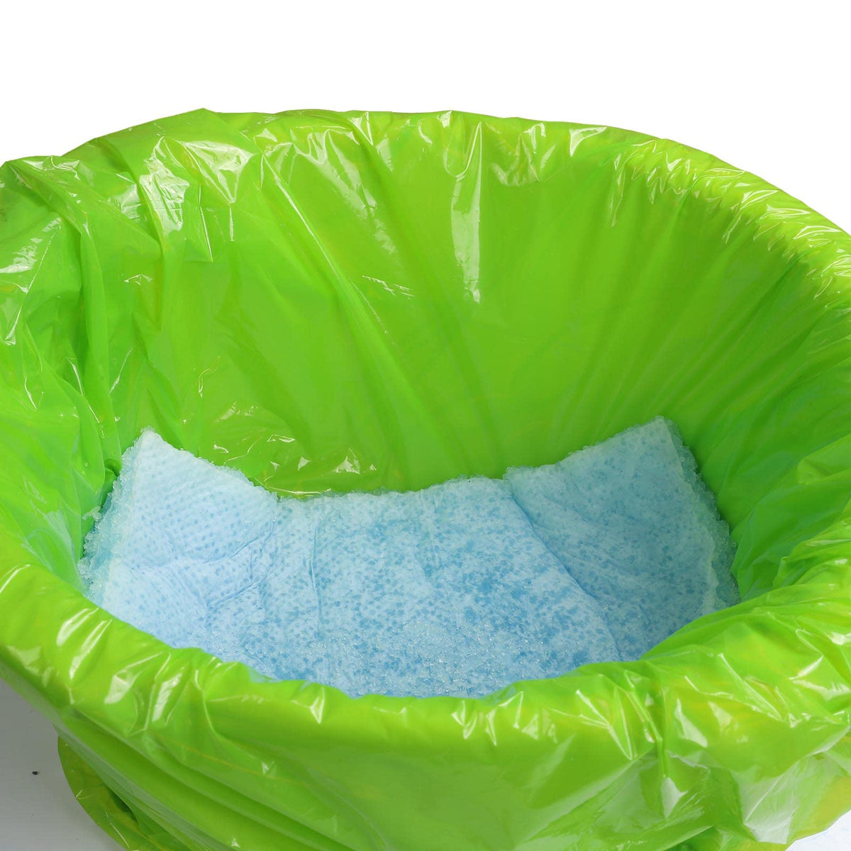 Commode Liners for Bedside Commode with Super Absorbent Pad 50 Pack Disposable Bags Universal Fit All Standard Toilet Chair Bucket