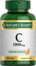 Buy now Nature's Bounty Vitamin C 1000mg, Supports Immune and Antioxidant Health, Vitamin C Supplement, 1 Per Day, 300 Vegetarian Caplets at indiglob india