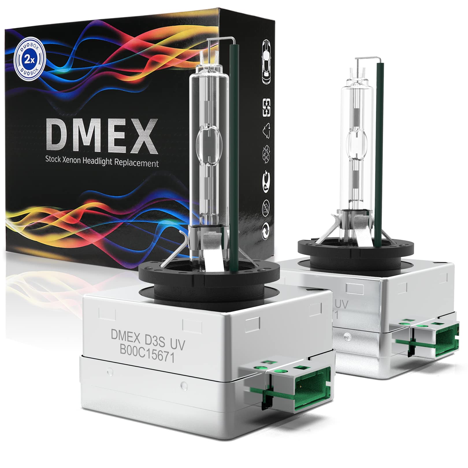 Buy now DMEX D1S HID Headlight Bulbs Xenon 35W Replacement 66144 66140 85140 85415 - Pack of 2, 6000K Cool White (Not fit Halogen Headlamp) 4300K Warm White D3S at indiglob india