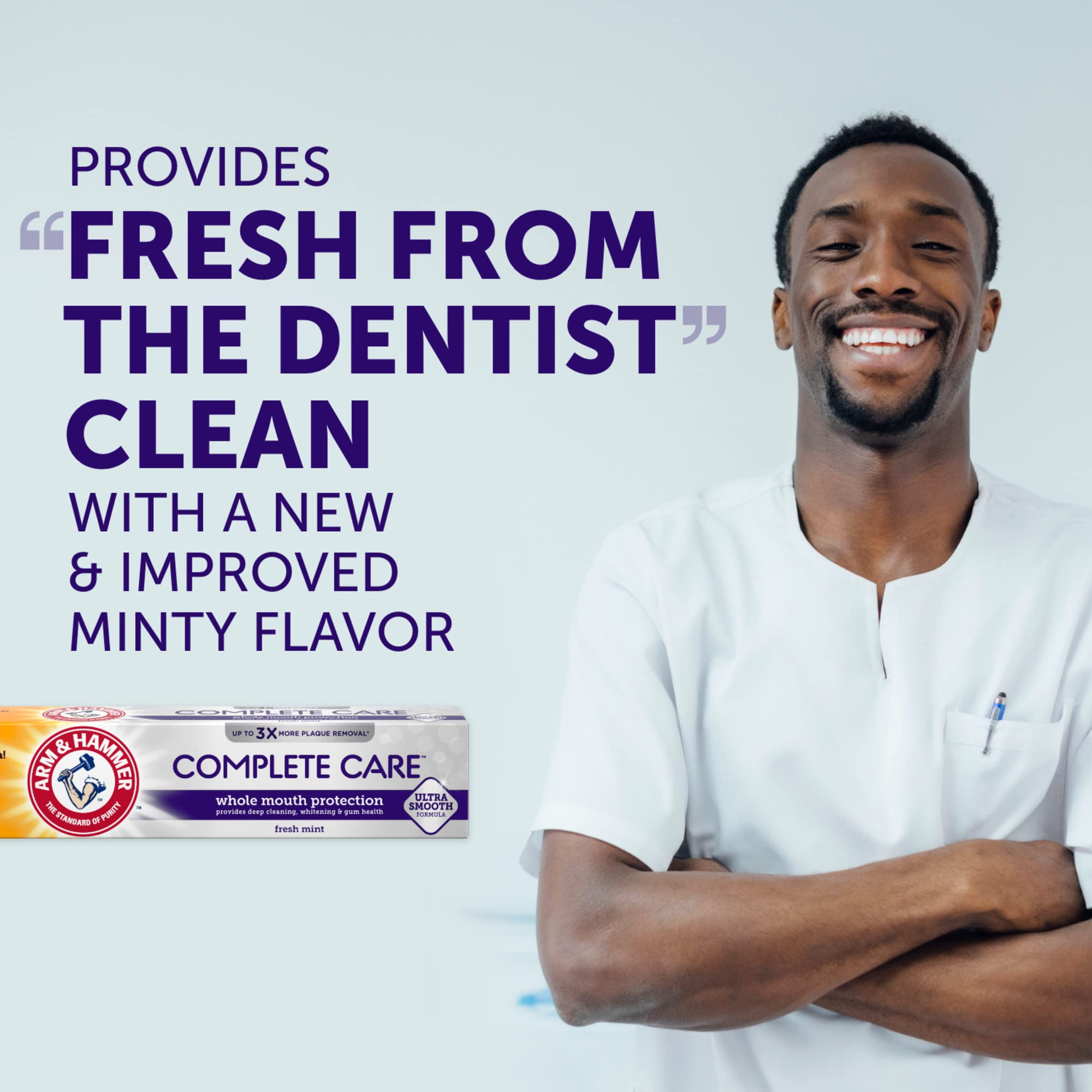 Buy now ARM & HAMMER Complete Care Toothpaste, Teeth Whitening Toothpaste, Fluoride, Whole Mouth Protection, Fresh Mint Flavor, 6.0 oz (Pack of 1) at indiglob india