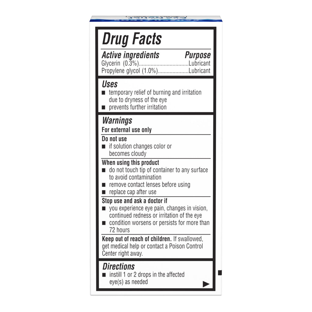 Bausch+Lomb Advanced Eye Relief Lubricant Eye Drops, Dry Eye, 0.5 Oz (15mL)