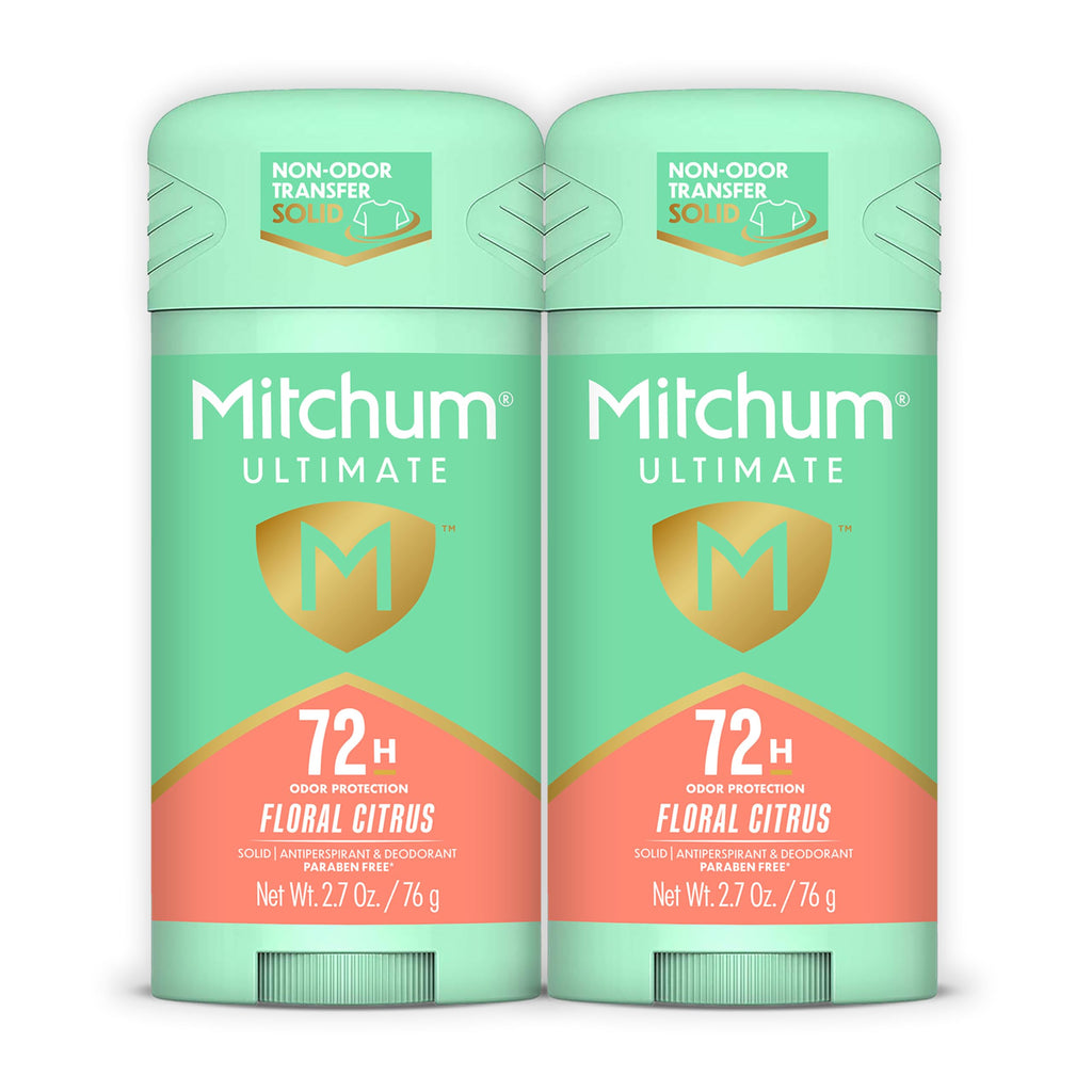 Mitchum Women 72H Protection Antiperspirant Deodorant, Pure Fresh, 2 pk | Antiperspirant deodorant for women with up to 72hr odor protection. Invisible solid. Pure Fresh scent.