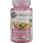 Garden of Life Organics Women's Gummy Vitamins - Berry - Certified Organic, Non-GMO, Vegan, Kosher Complete Multi - Methyl B12, C & D3 - Gluten, Soy & Dairy Free, 120 Real Fruit Gummies