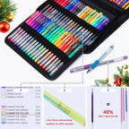 Aen Art Gel Pens for Adult Coloring Books, 160 Pack Artist Colored Gel Pen