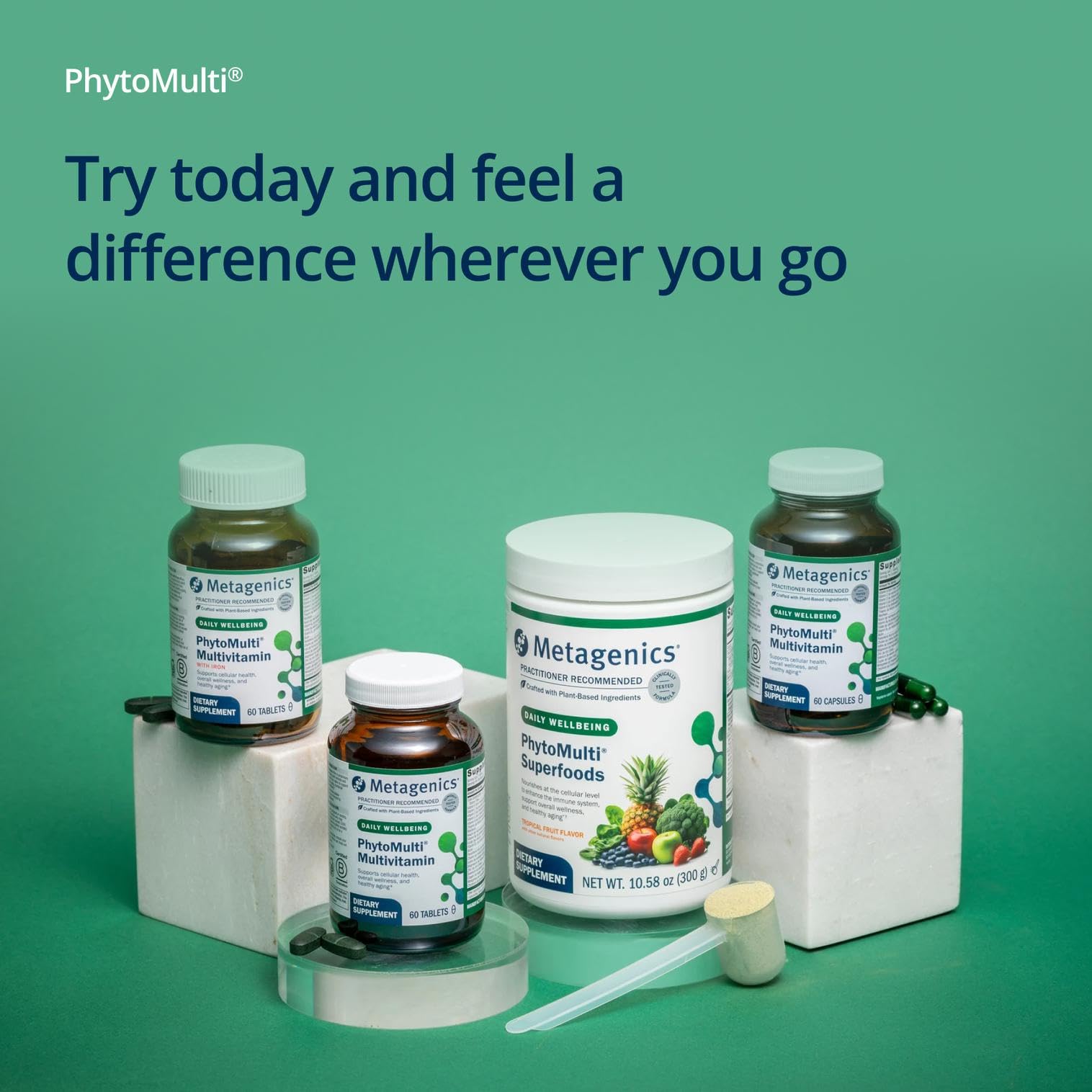 Metagenics PhytoMulti Multivitamin with Phytonutrients, 60 Capsules | Daily Multivitamin Supplement for Men and Women, with Zinc and B6 Vitamins and Phytonutrients, 60 Capsules