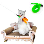 miwoowim Interactive Cat Wand Toy Set, 2 Telescopic Rods & 11 Attachments