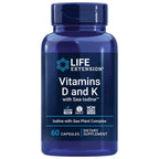 Life Extension Vitamins D and K with Sea-Iodine for Thyroid, 60 Capsules