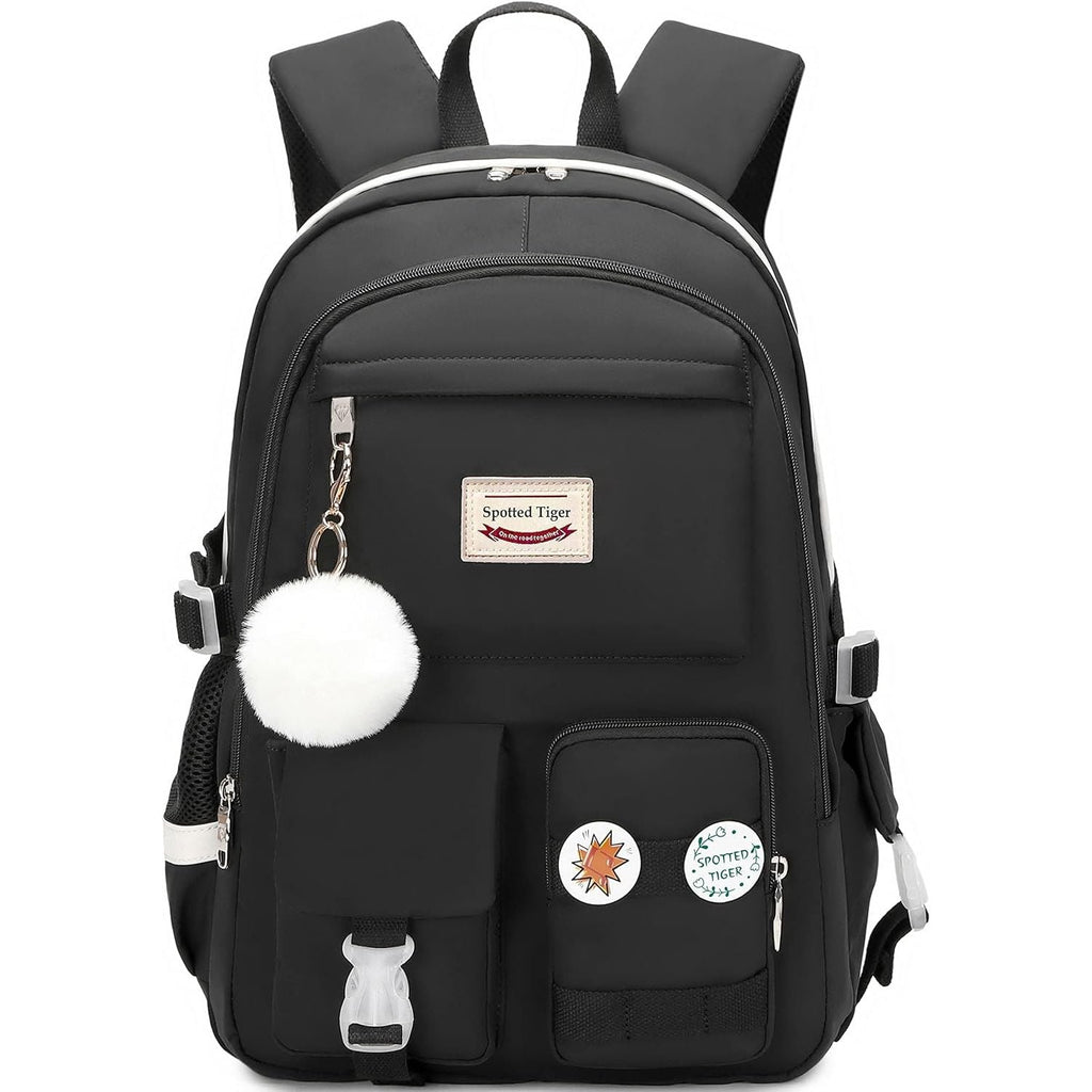 Buy now Spotted Tiger Girls Backpack Aesthetic Backpack for Teen Girl Cute School Bag Bookbag Anime School Backpacks for Girls (Black) at indiglob india