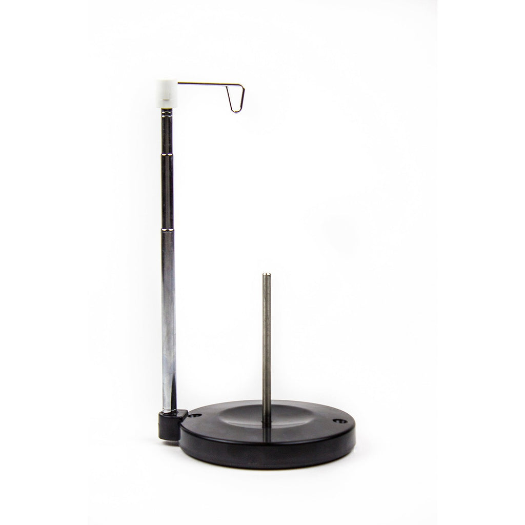 Adjustable Single Thread Spool Holder – Stand alone Embroidery, Sewing or Quilting Thread Holder or Stand – Ensures Smoother Feed = Heavy Plastic Base