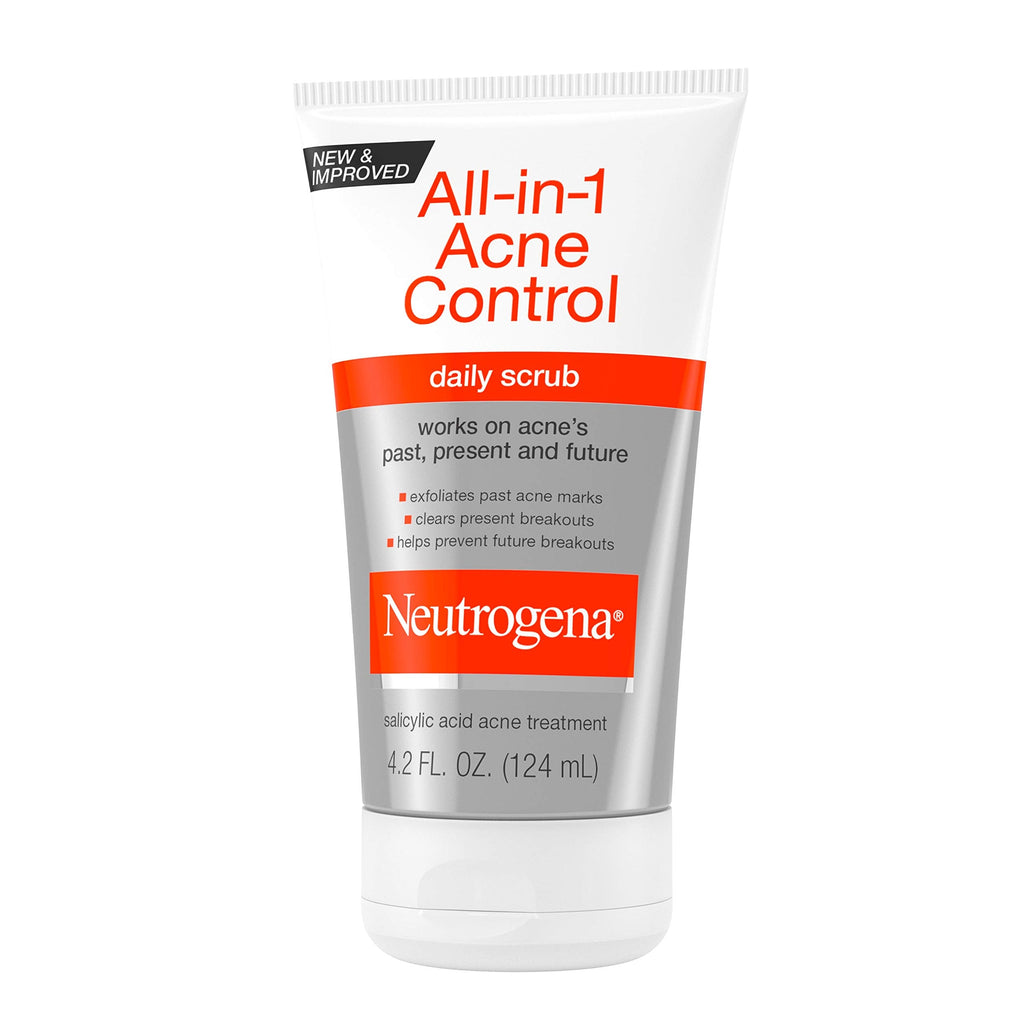 Buy now Neutrogena All-In-1 Acne Control Daily Face Scrub to Exfoliate and Treat Acne, Salicylic Acid Acne Treatment, 4.2 fl. oz at indiglob india