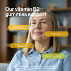 kindnature Vitamin B2 Gummies - Riboflavin 400mg Supplement for Kids & Adults - Non-GMO, Soy & Gluten-Free, Vegan Chewable Gummies (30 Day Supply)