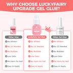 Luckyfairy Super Strong Gel Nail Glue for Press On Nails