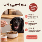 Turkey Tail Mushroom for Dogs – Turkey Tail Mushroom Powder with Probiotics for Immune and Digestive Support, Supports Lumps and Bumps, Bacon Flavored Daily Dog Supplement
