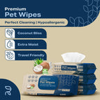 REFRESHIFY Dog Wipes for Paws and Butt - Coconut Scented (Pack of 400) - Pet Wipes for Dogs and Cats - Deodorizing Non Toxic Dog Wipes, +12 Additional Travel Wipes