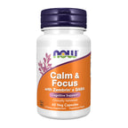 Buy now Now Supplements Calm & Focus with Zembrin?? & GABA, Cognitive Support*, Clinically Validated, 60 Veg Capsules at indiglob india