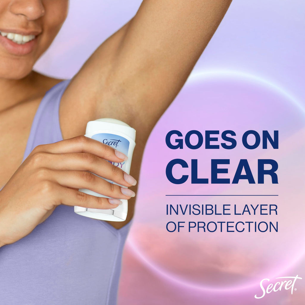 Secret Whole Body Deodorant Stick for Women, Rosewater Scent, Aluminum Free Deodorant Stick, 72 HR Odor Protection, 2.4 oz