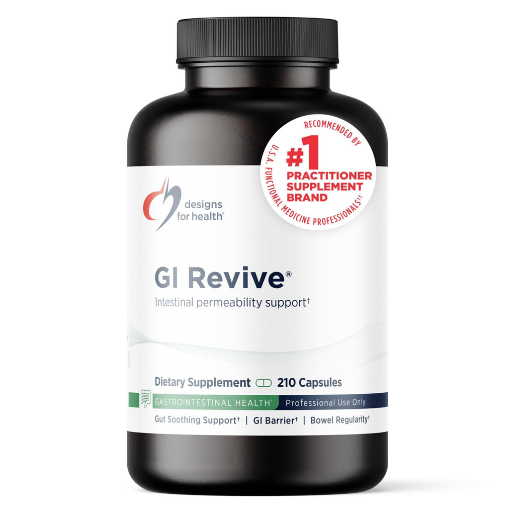 Designs for Health GI Revive, Slippery Elm Gut Health Support, 210 Capsules
