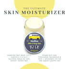 Vanman's Tallow and Honey Balm in a yellow jar, promoting skin nourishment with natural ingredients and antioxidants.